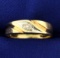 Diamond Band Ring In Yellow And White Gold