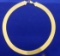 Italian Made 18 Inch Gold Herringbone Necklace