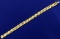7 1/2 Inch Jubilee Link Bracelet In 10k Yellow Gold