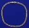 Designer Link 8 Inch Bracelet In 18k Yellow Gold