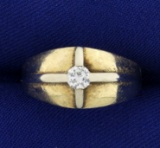 Vintage .3 Ct Men's Diamond Ring