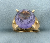 Vintage 6ct Purple Sapphire Ring