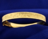 Engraved Bangle Bracelet
