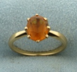 2.5 Ct Natural Citrine Ring In 14k Gold