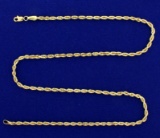 18 Inch Rope Style Neck Chain