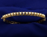 Pearl Bangle Bracelet