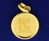 Credit Suisse 3g Fine Gold Pendant