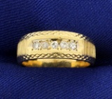 Diamond Wedding Band Ring With Unique Design