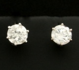 1ct Tw Diamond Stud Earrings