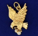 Diamond Eagle Pendant