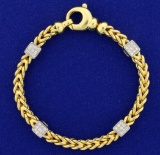 Designer Diamond Bracelet In 18k Gold