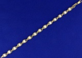 Cultured Pearl Bracelet In 14k Gold
