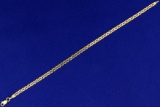 7 1/2 Inch Italian Made Mariner/anchor Link Bracelet In 14k Gold