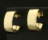 3/4 Inch Diameter 14k Gold Hoop Earrings