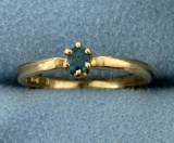 Color Changing Alexandrite Solitaire Ring In 14k Yellow Gold