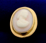 Antique Cameo Ring In 14k Yellow Gold