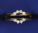 Diamond Ring Jacket In 14k Yellow Gold