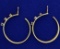 Diamond Drop Hoop Stud Earring Enhancers