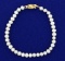 Vintage Akoya Pearl Bracelet With 14k Gold Clasp