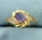 14k Amethyst And Diamond Ring