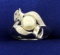 Akoya Pearl Designer Ring In 14k White Gold
