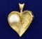 Pearl Heart Pendant In 14k Yellow Gold