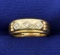 Vintage Diamond Band Ring In 14k Yellow And White Gold