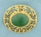 15ct Jade Pendant Or Pin In 14k Yellow Gold