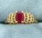 1ct Natural Ruby And Diamond Gold Ring