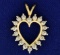 Diamond Gold Heart Pendant