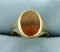 Agate Gemstone Ring In 14k Yellow Gold