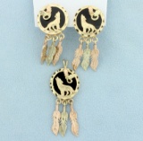 Dream Catcher Pendant & Earrings Set