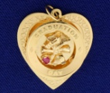 Graduation Day Heart Pendant