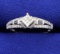 1/2ct Tw Invisible Set Diamond And Sapphire Ring