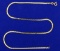 Italian Made Flat C Link Neck Chain