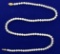 18 Inch Akoya Pearl Necklace With 14k Gold Clasp