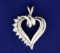 1/3 Ct Tw Diamond Heart Pendant