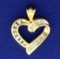 1/4ct Tw Diamond Heart Pendant