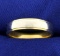 Men's Wedding Band Ring In 18k White And Yellow Gold