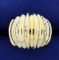 Designer Yellow And White Gold Dome Ring