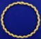 Heavy Italian Made Unique Flexible Designer Link Neck Chain In 18k Yellow Gold