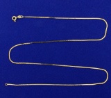 Italian Made 20 Inch Curb Link Neck Chain