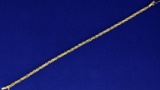 7 1/4 Inch Rope Style Bracelet In 14k Gold