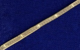 Diamond Cut Italian Made Herringbone Necklace In 14k Gold