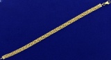 Triple Stranded Rope Style Bracelet In 14k Yellow Gold