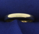 3.3mm Men's Wedding Band Gold Ring