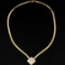 2ct Total Weight Diamond Necklace In 14k Gold