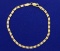 Italian Made White And Yellow Gold Bracelet