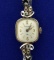 Vintage 14k Gold And Diamond Woman's Bulova Watch