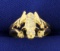 Custom Made Diamond Frog Ring In 14k Gold